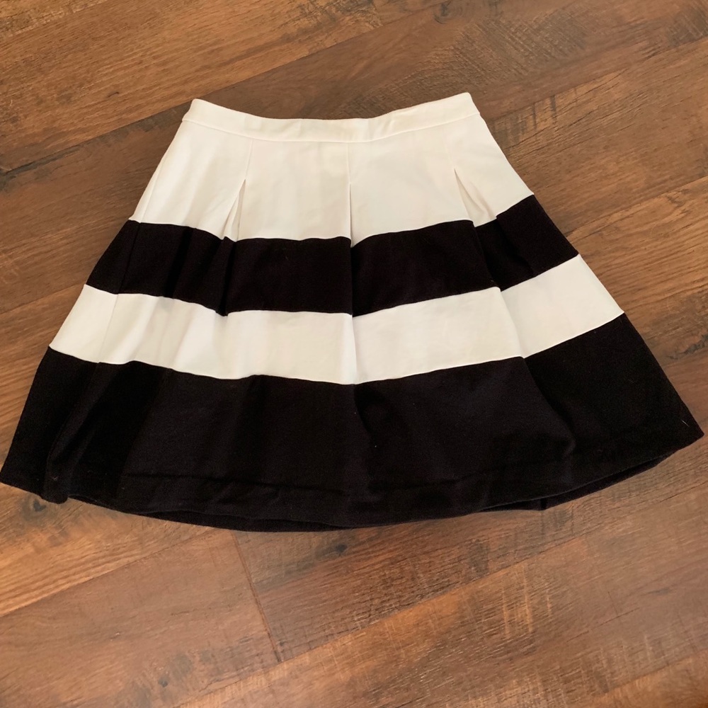 Express Hi-Waist Color Block Skirt